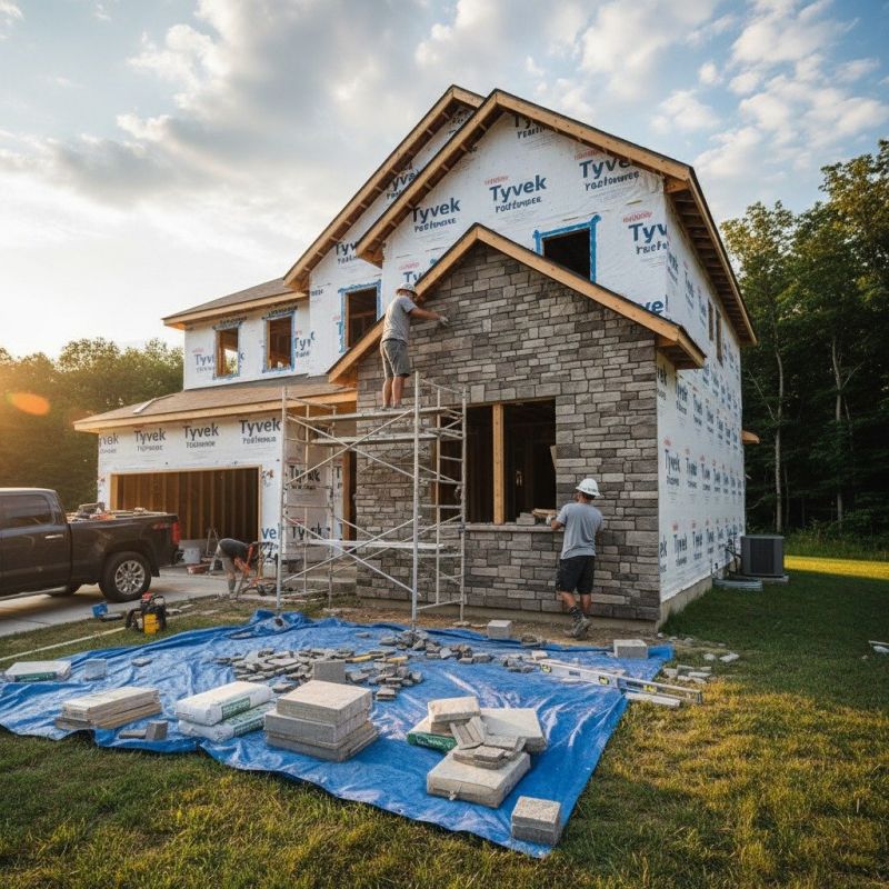 Stone Veneer Siding Installation