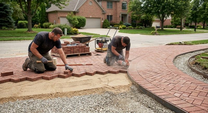 Brick Walkway Installation in Stamford, CT